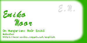 eniko moor business card